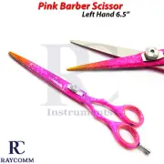 Pink Color Barber Salon Hair Cutting Scissor 6.5" Left Hand Shears Hair Dressing
