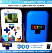 TETRIS Go Gamer with 300 Bonus Games and Travel Case Portable take with game NIB
