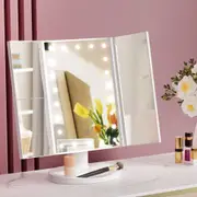 LED Tri-Fold Make Up Mirror