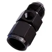 Aeroflow Straight Female to Male with 1/8" Port -10AN, AF140-10BLK