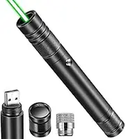 Dinsom 710 USB Light Built-in Charging Ultra Bright Strong Long Distance Green Beam with Multifunction Star-Light for Outdoor Sporting Indoor Meeting Teaching Festival Gaming and Entertainment