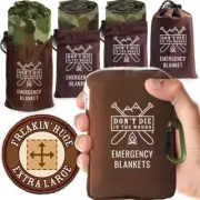 - Freakin’ Huge Emergency Blankets [4-Pack] Extra-Large Thermal Mylar