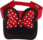 Jerry Leigh Disney Women's Minnie Mouse Visor with 3D Ears and Bow