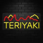 Teriyaki Sign for Business Displays | LED Flex Neon | 32"W x 13"H x 1"D