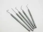 5 Piece Probe Bodkin Set Pick & Hook For Fly Tying Stainless Steel FF199