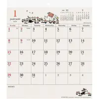 在飛比找蝦皮商城優惠-日本A.P.J 2024 壁掛式白板月曆 壁曆 月曆 Moo