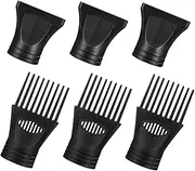 CRILSTYLEO Hair Dryer Nozzle Replacement 6pcs Set for Hair Dryer Wide Diffuser Attachment