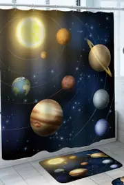 Planets in the Solar System Shower Curtain