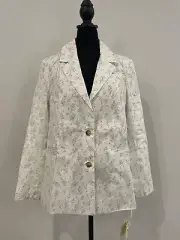 NWT Blank NYC Floral Linen Blazer, size Small