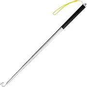 Telescoping Pole with Hook Magnetic Pickup Grabber Tool, Telescopic Push Pull Rod Wire Grabber Tool Fish Stick, Telescopic Magnetic Pick-Up Tool