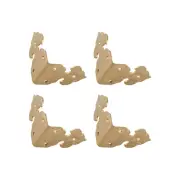 Box Corner Protectors Decorative(26mm/1.02") 4Pcs, Copper Wood Case Edge Guard