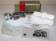 Vintage Canon NOS FD NFD 50mm 3.5 Macro Lens w/ extension tube JAPAN 1985