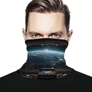 [NQHJT] Neck Gaiter Outer Space Views from The Spaceship Face Cover Scarf Breathable Sun & Wind-proof for Skiing Fishing Hiking Cycling, Style