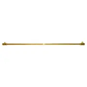 Polished Brass 39" Sleeve-Over Glass-to-Glass Support Bar for 1/4" to 5/16" T