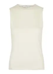 Vince Stretch-jersey Tank - Cream - S (UK8-10 / S) S (UK8-10 / S)