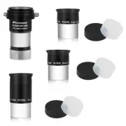 Multi Coated 1.25-Inch Plossl Eyepieces(4mm, 10mm, 25mm) with 2X Barlow Astro...