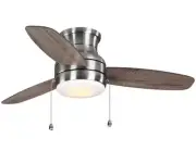 Home Decorators Collection Ashby Park 44 in. CCT LED Brushed Nickel Ceiling Fan