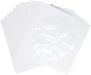 LIFKICH 100 Pcs CD with Transparent Window DVD Paper Bags for Efficient CD Storage and Organization White