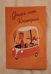 Shag 2004 Krampus & Christmas Art Show POSTCARD INVITATION BLAB Exhibition