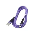 Purple 6ft USB Cable Type-C Charger Cord Power Wire USB-C Long for Smartphones