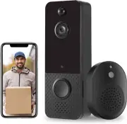 Wireless Video Doorbell Camera, HD Security Wifi Doorbell Bullet Camera ，Motion