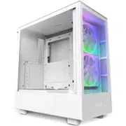 NZXT CC-H51EW-01 Elite TG Premium Compact Mid Tower ATX Case (White)