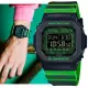 【CASIO 卡西歐】G-SHOCK 科幻感奇妙世界螢光色調方形電子錶-亮綠(DW-D5600TD-3 防水200米)