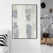 Abstract Nany Blue Canvas Wall Art