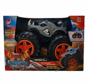 Friction Powered Grey Rhino Monster Truck for Children 1:16 Scale 3+