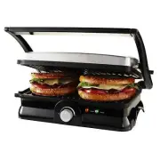 Sunbeam CKSBPM5020 2-Slice Panini Sandwich Maker & Grill w/ Extra Recipe Book