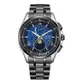CITIZEN 星辰 星空藍 限量 月相 超級鈦 時尚光動能電波萬年曆手錶 BY1007-60L