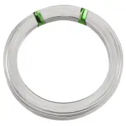 Flat Nickel Silver Wire, 2 Rolls 32Gauge/0.2x5mm 6m/19.69ft Flat Craft Wire
