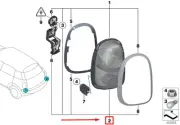 MINI COUNTRYMAN R60 Rear Right Taillight 9811762 63219811762 NEW GENUINE