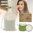 Reusable Bamboo Cotton Makeup Remover Pad Zero Waste Eco Friendly Round bekzn
