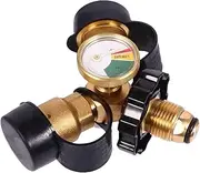 Propane Hose Splitter 2 Way - 2 Way Adapter Propane Tank Y Splitter,Sturdy Hose Connector Fitting Camping Stoves Accessories for Heater BBQ Grills