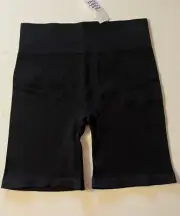 GILLY HICKS ACTIVE RECHARGE HIGH-RISE Hollister SHORTIE 6” Black NWT