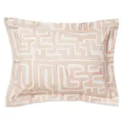 St. Frank Blush Classic Kuba Cloth Standard Sham, Pair