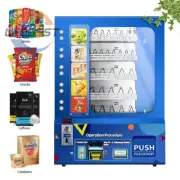 10 Slots Snack Vending Machine Food Commercial Mini Wall Snack Coin Payment