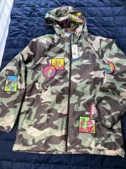 New Men’s Adidas Rare Jeremy Scott Windbreaker Jacket $150 Medium