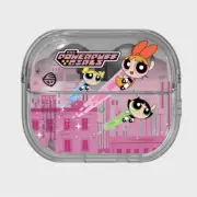 Samsung Galaxy Buds3/Buds3 Pro Powerpuff Girls Pink Clear Cover Case / Korea