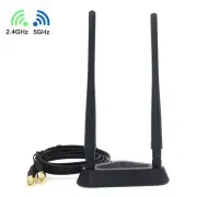 8dBi Wi-Fi Antenna Omnidirectional RP-SMA Connector Dual-Band High Quality