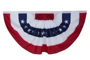 ROTERDON American Flag Bunting - 3x6 ft, Outdoor Patriotic Bunting, Embroider...