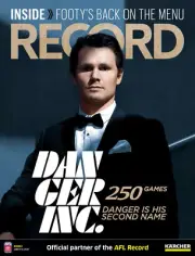 Offical AFL Footy Record - Round 2 - 2020 - Patrick Dangerfield 250 Games Cover