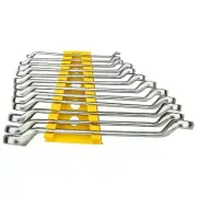 12-Pieces STANLEY 70-395E Offset BI HX Ring Spanner Set Matte Finish Shallow