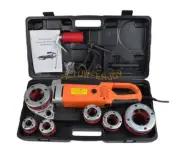 1PCS NEW Handheld Electric Pipe Threader Pipe Threading Machine With 6 Dies 220V