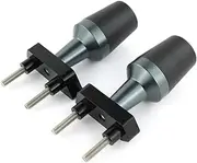 Motorbike Frame Sliders Fit For Kawasaki Z800 2013 2014 2015 2016 CNC Motorcycle Frame Slider Fairing Guard Crash Protector Bobbins Falling Protection (Size : Titanium)