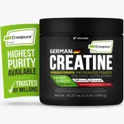 VITRUALS Creapure Creatine Monohydrate Powder – 35.27oz 2.2lb 1000g German Cr...