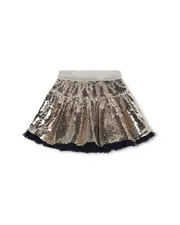Billieblush Sequin Metallic Skirt