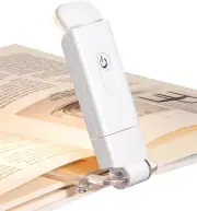 DEWENWILS USB Rechargeable Book Reading Light, 3000K Warm White, Brightness