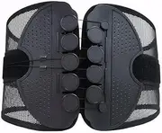 Generic Double Pull Adjustable Waist Support Belt Mesh Orthopedic Back Brace Belt (L)